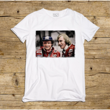 Tričko James Hunt a Niki Lauda